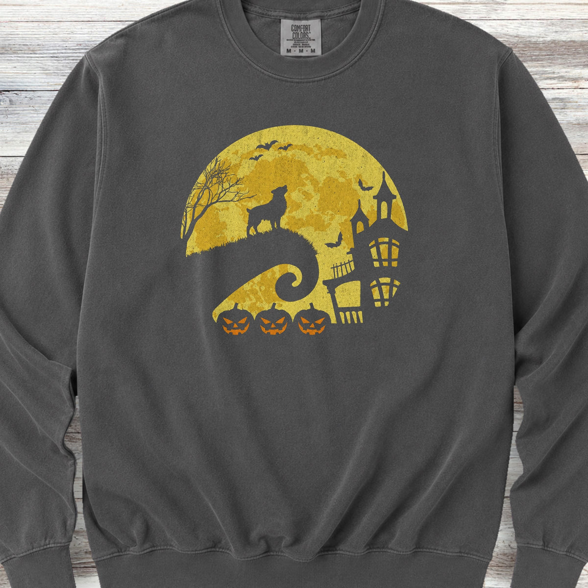 American Shepherd Halloween Moon Sweatshirt - Pepper