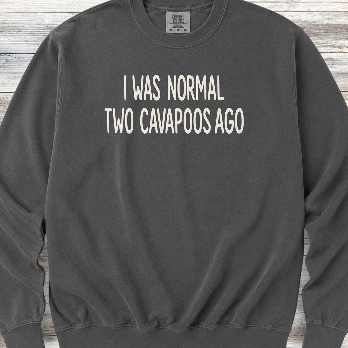 Cavapoo Normal Sweatshirt - Pepper