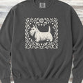 Scottish Terrier Linocut Sweatshirt - Pepper