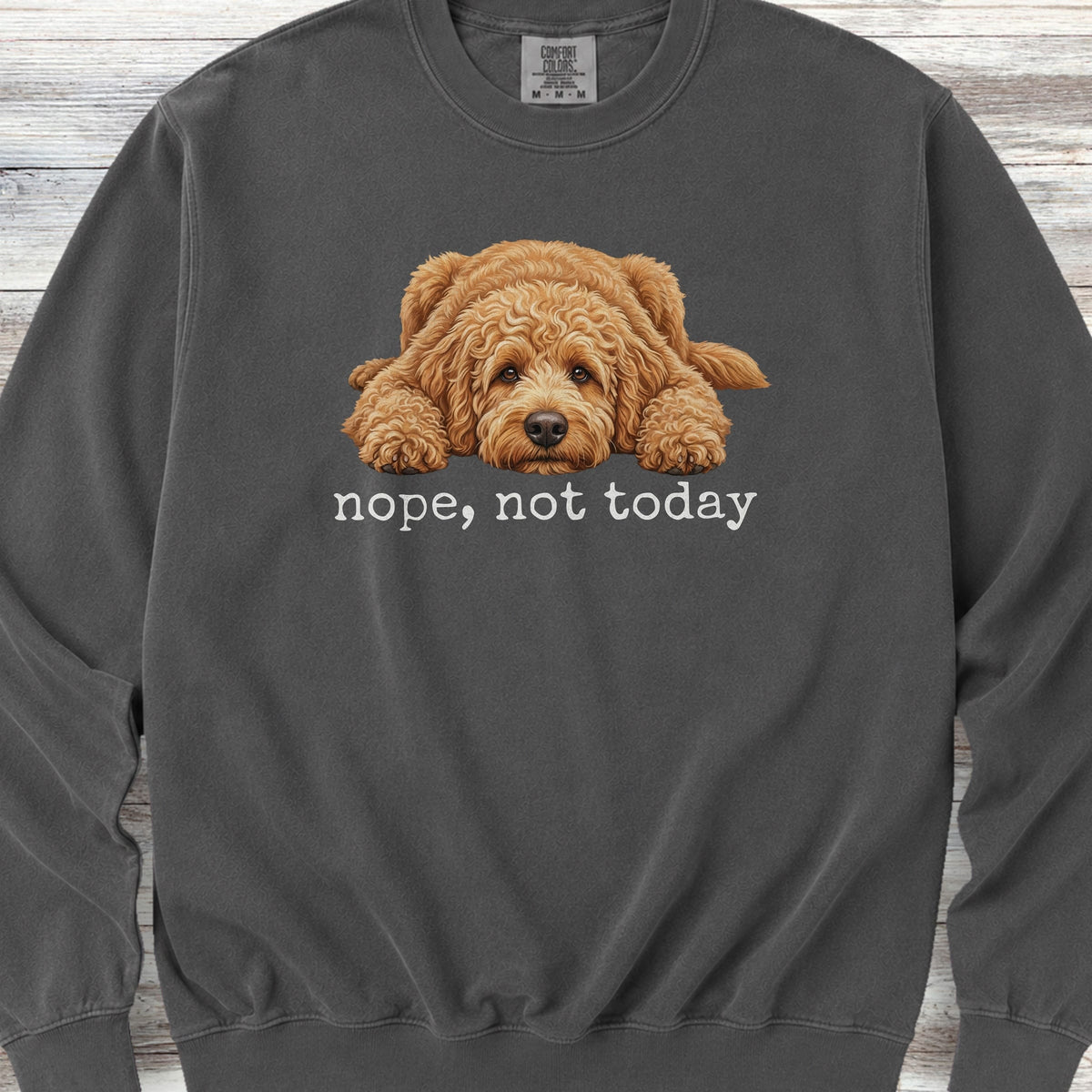 Goldendoodle Nope Sweatshirt - Pepper