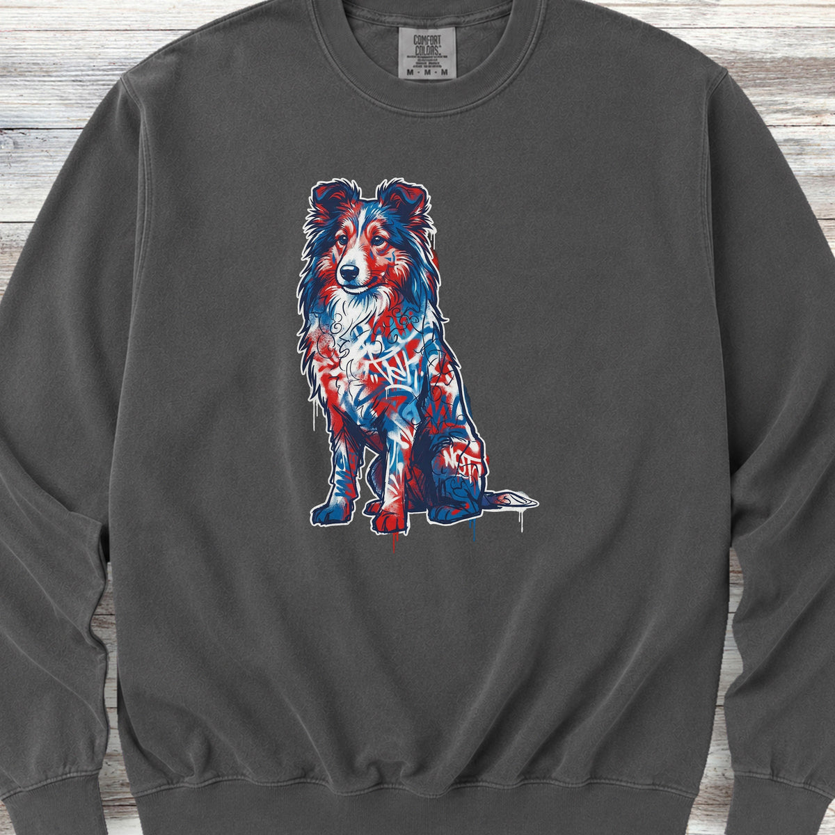 Shetland Sheepdog American Grafitti Sweatshirt - Pepper