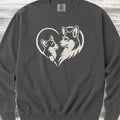Corgi Heart Bond Sweatshirt - Pepper