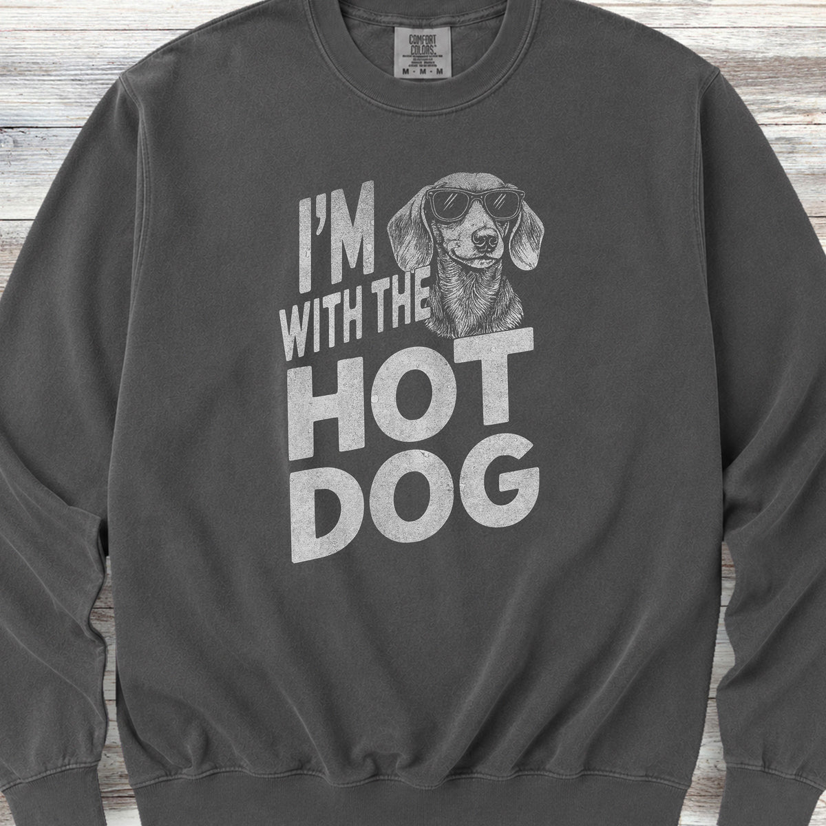 Dachshund Hot Dog Sweatshirt - Pepper