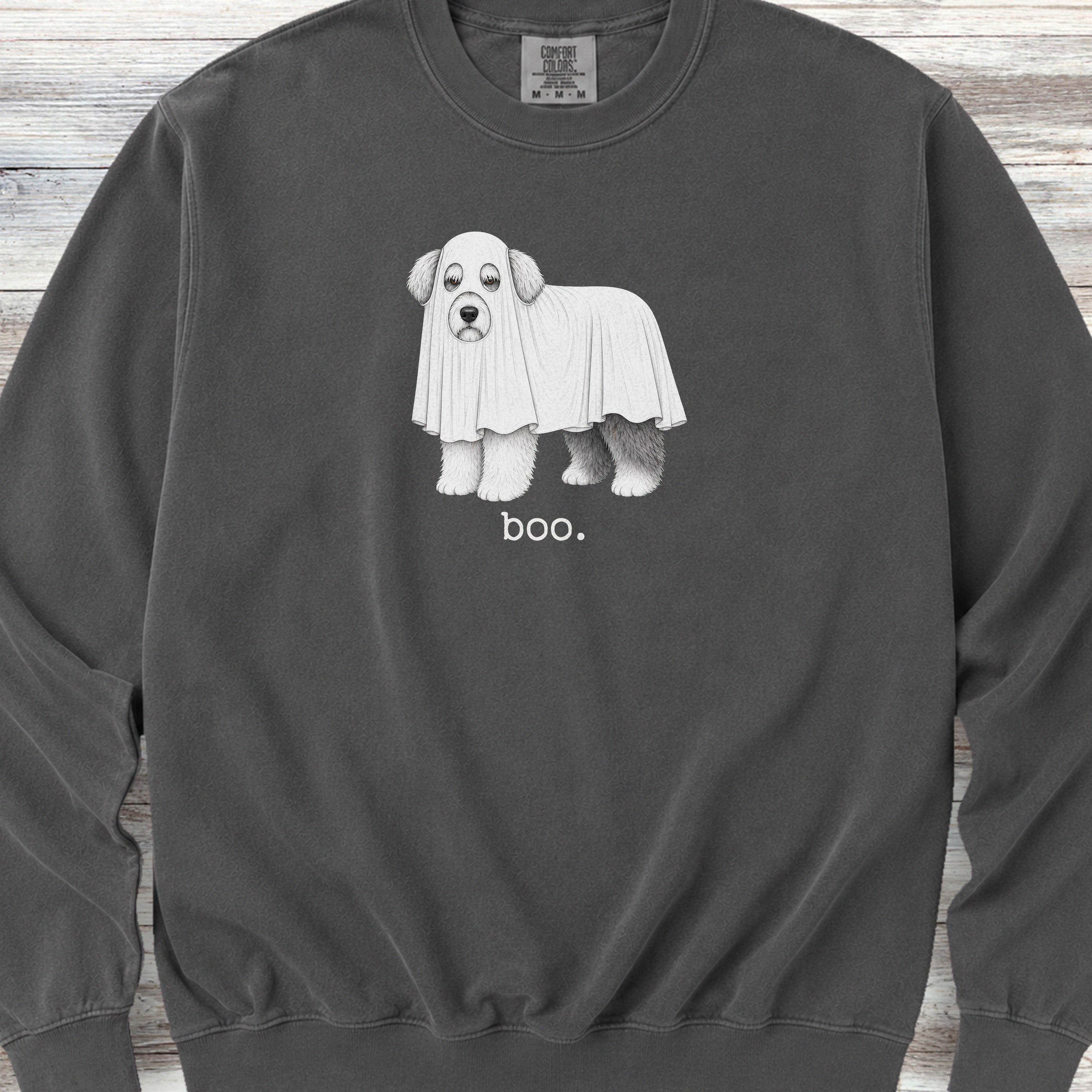 Old English Sheepdog Boo Sweatshirt - Pepper