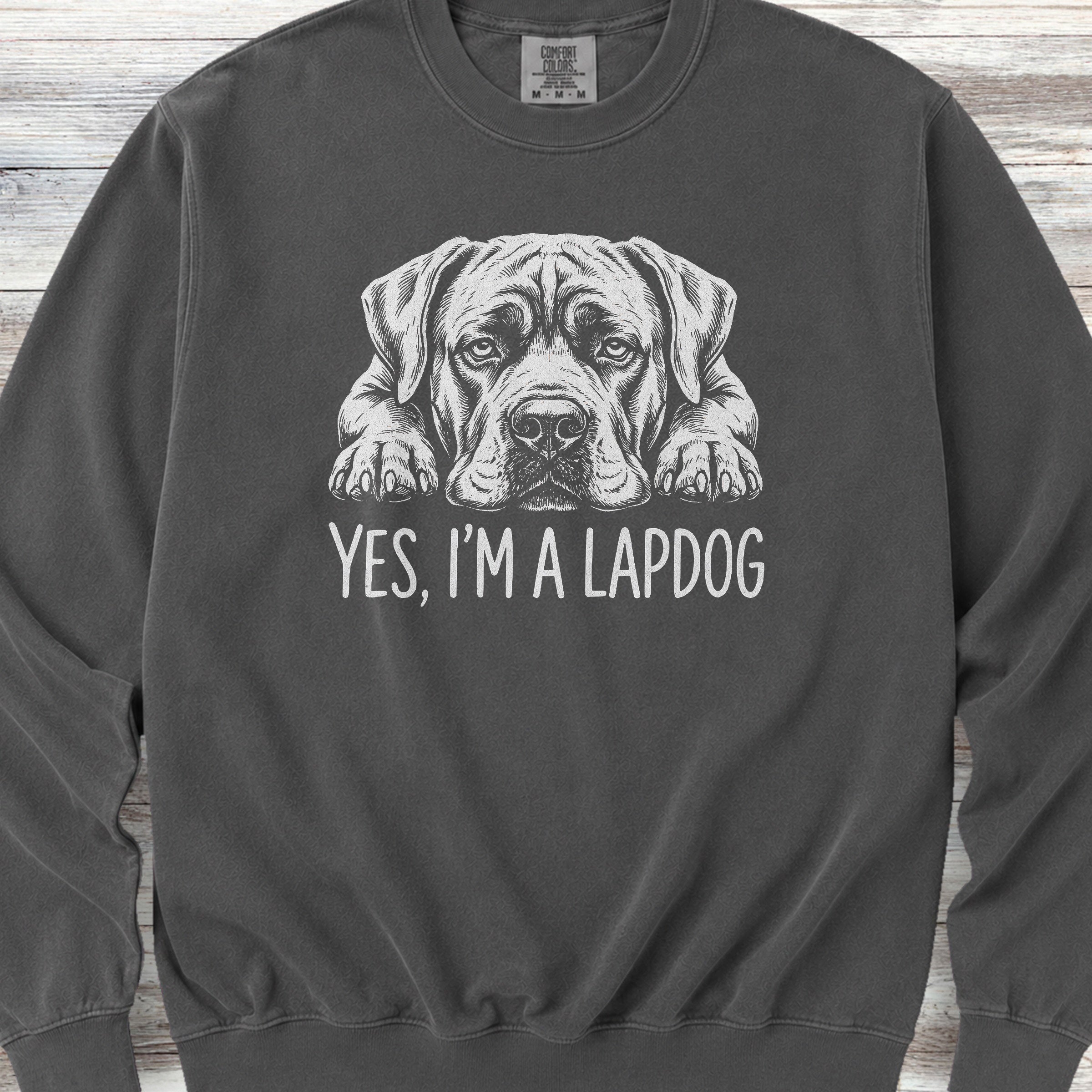 Cane Corso Lap Dog Sweatshirt - Pepper