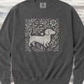 Dachshund Linocut Sweatshirt - Pepper