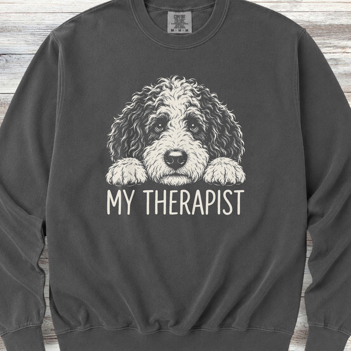 Sheepadoodle Therapist Sweatshirt - Pepper