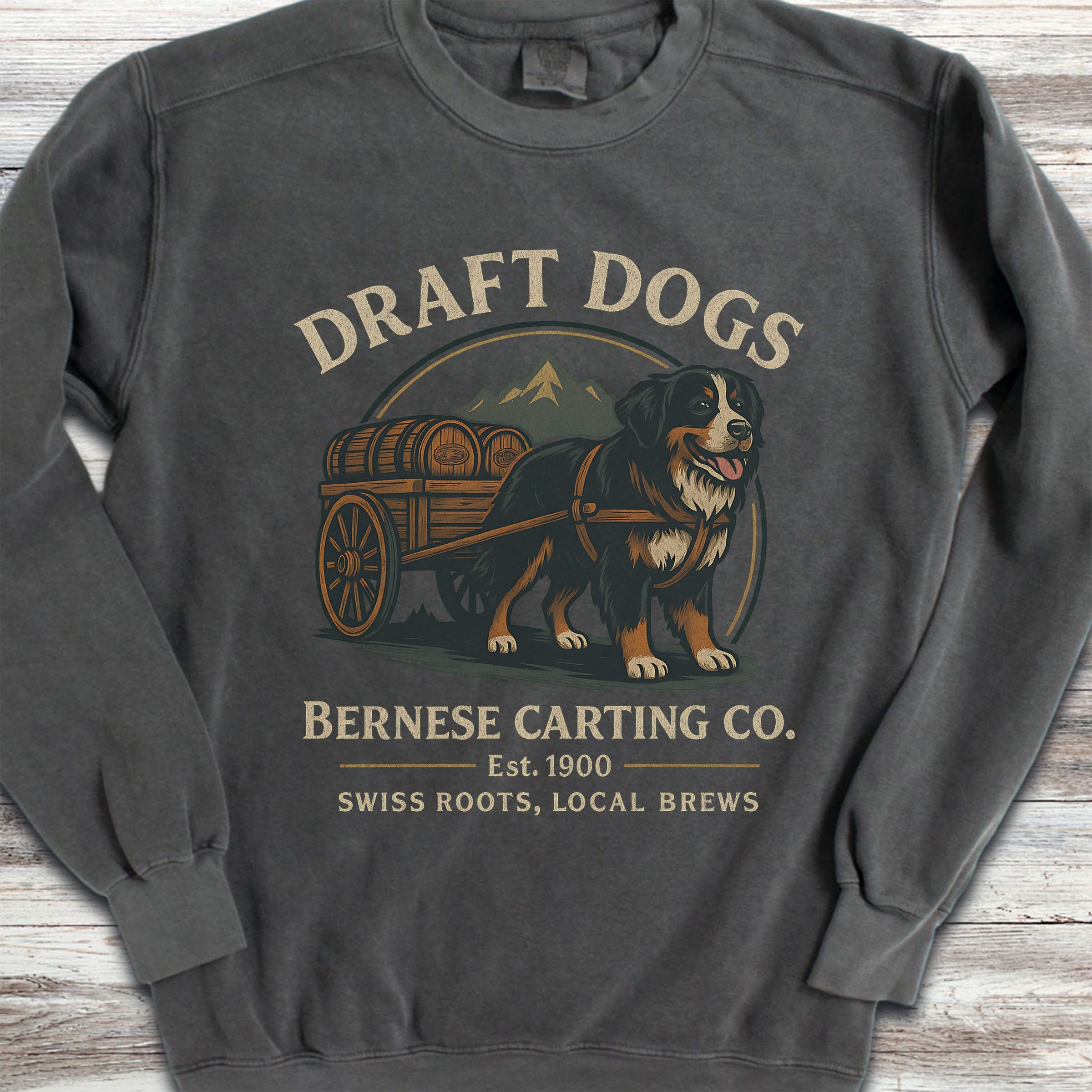 Bernese Mountain Dog Draft Dogs Sweatshirt - Pepper