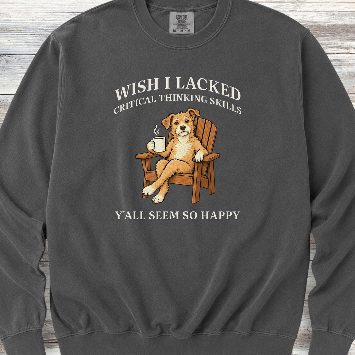 Critical Thinking Skills Sweatshirt - Pepper