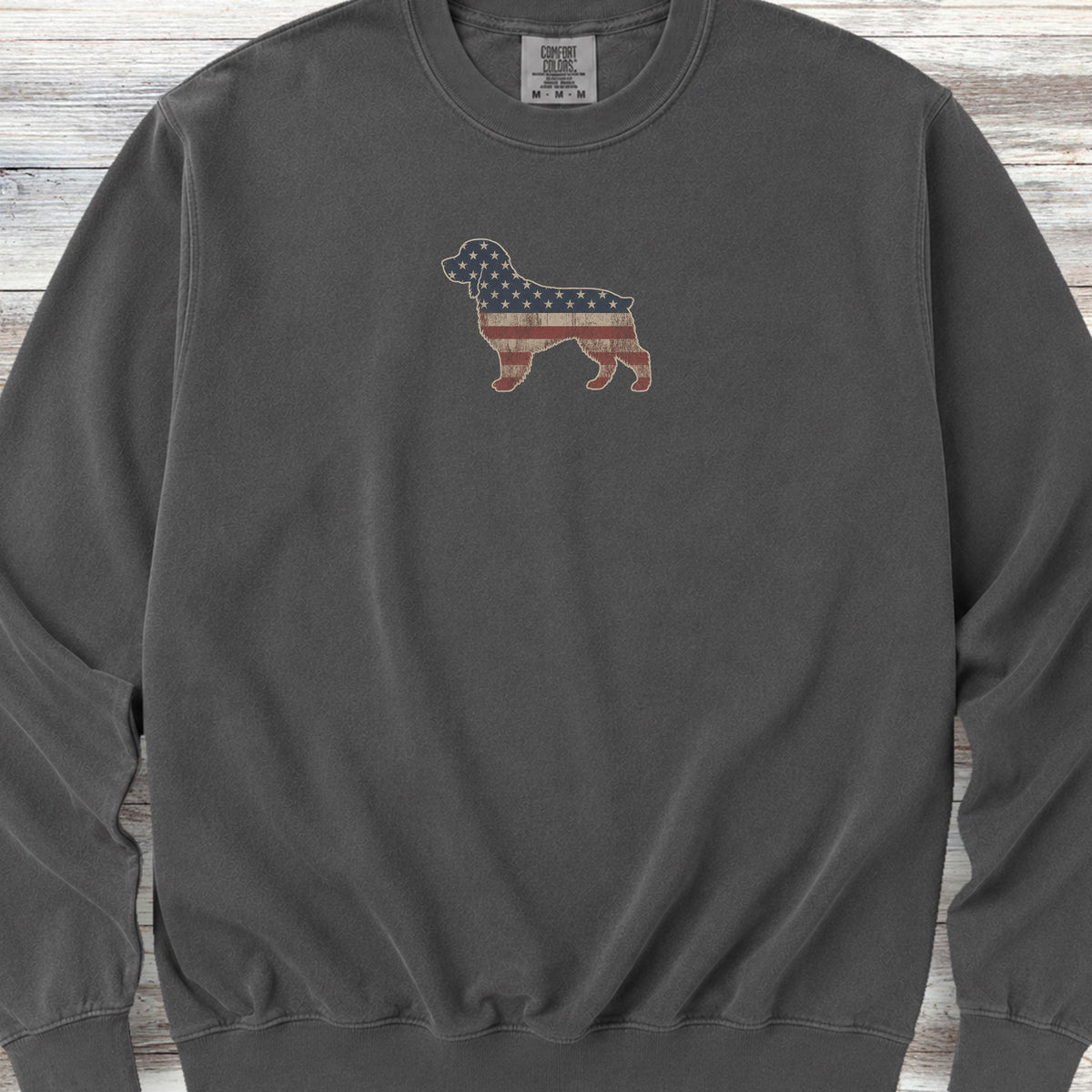 Boykin Spaniel Vintage USA Sweatshirt - Pepper