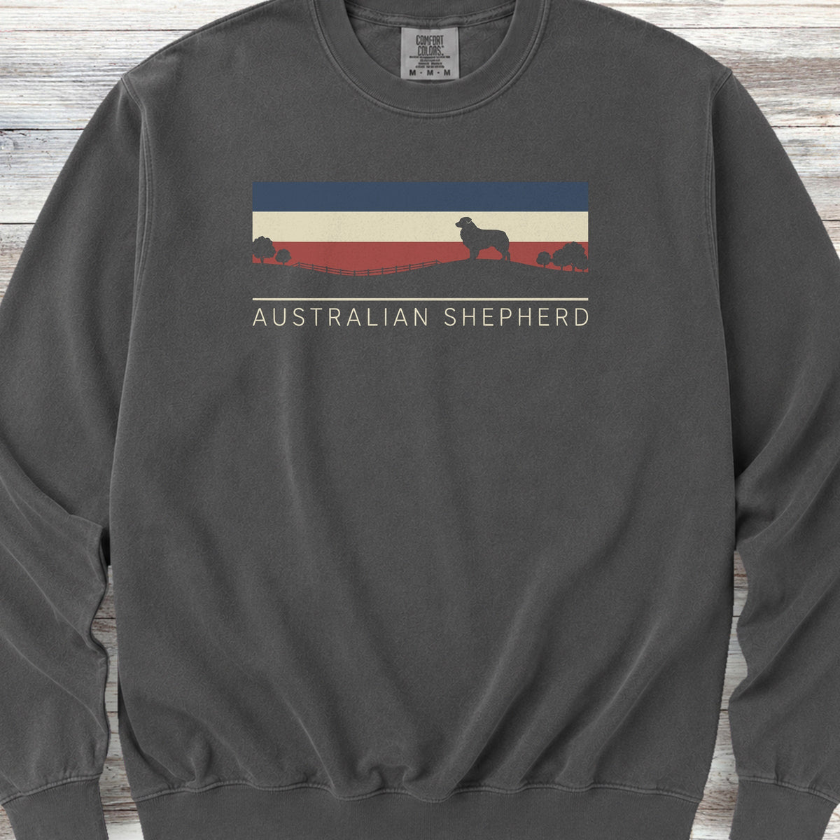 Australian Shepherd USA Sunset Sweatshirt - Pepper