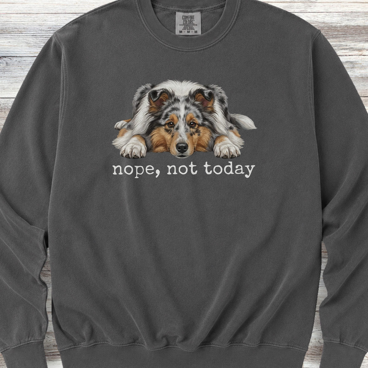Shetland Sheepdog Blue Merle Nope Sweatshirt - Pepper
