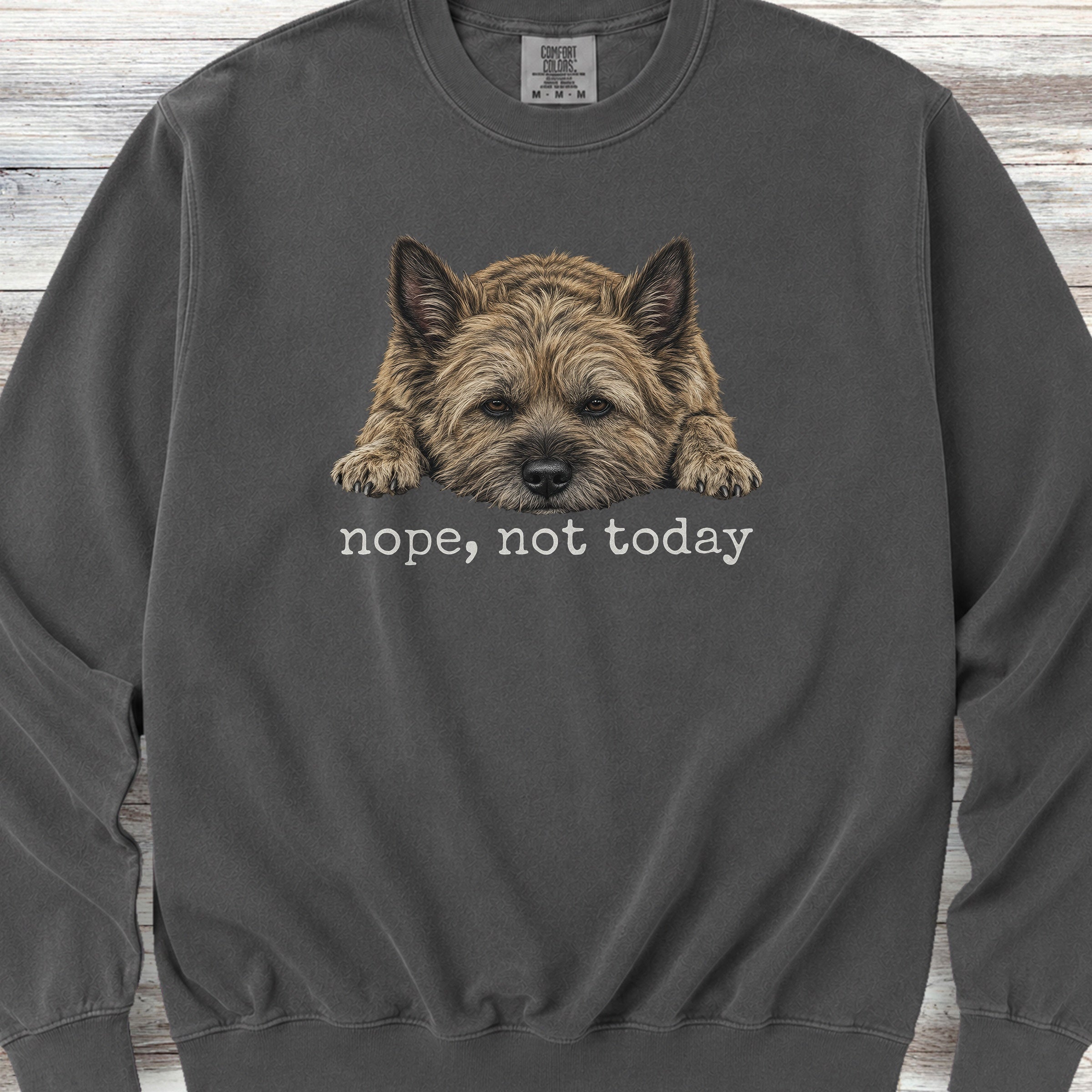 Cairn Terrier Nope Sweatshirt - Pepper