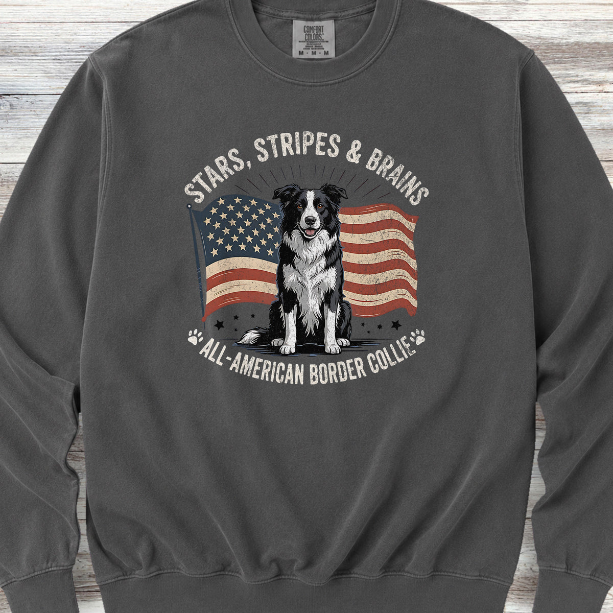 Border Collie All American Sweatshirt - Pepper