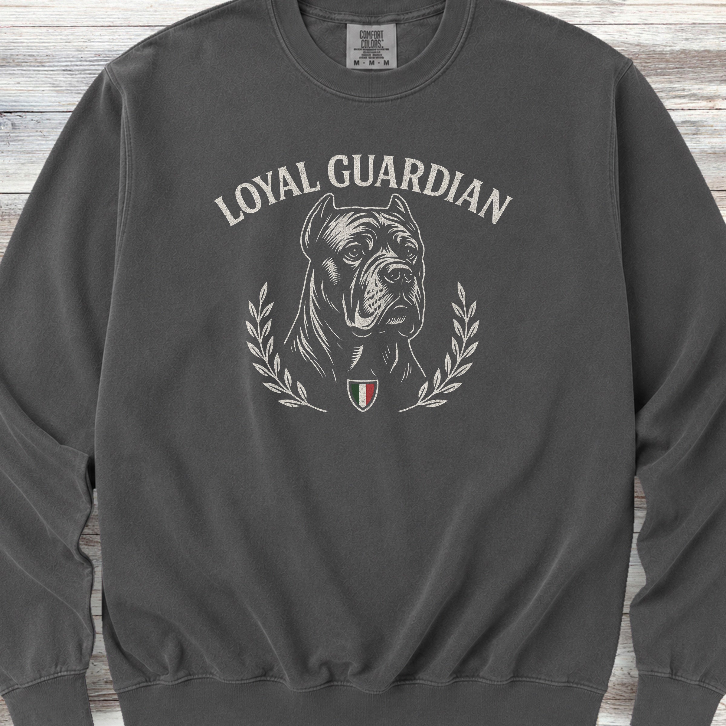 Cane Corso Guardian Crest Sweatshirt - Pepper