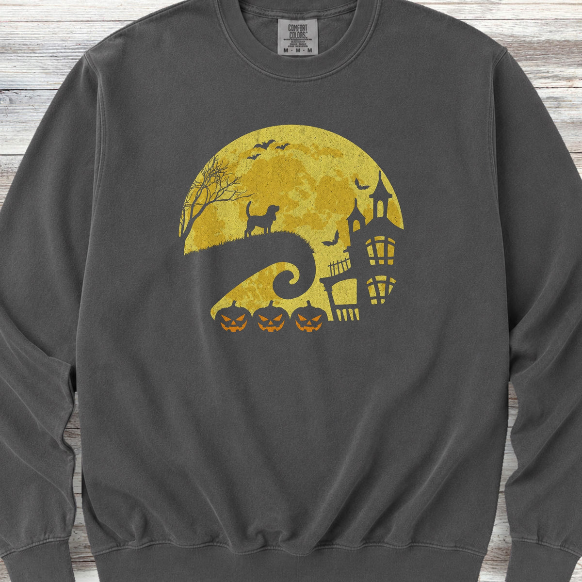 Beagle Halloween Moon Sweatshirt - Pepper