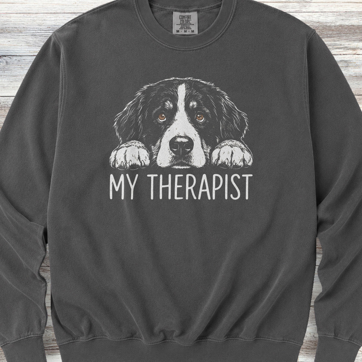 Bernese Mountain Dog Therapist Sweatshirt - Pepper