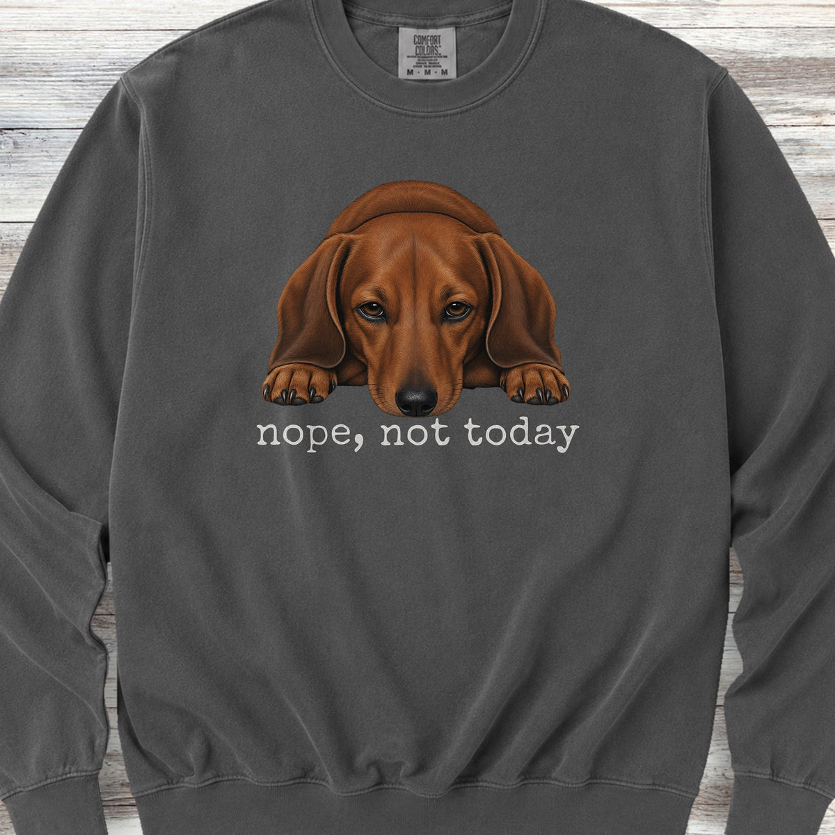 Dachshund Nope Sweatshirt - Pepper