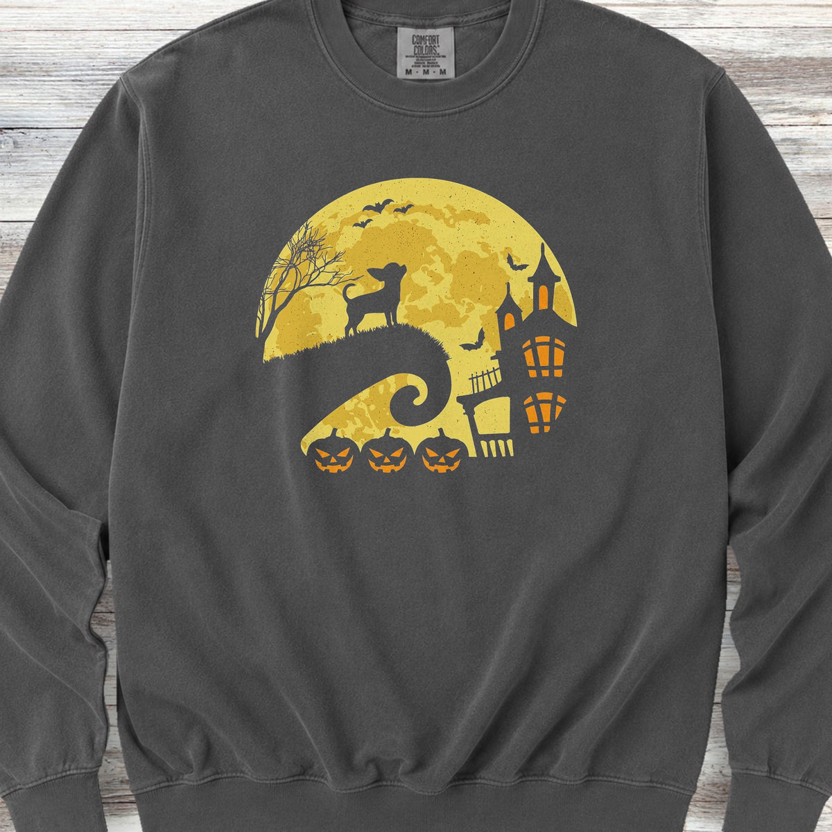 Chihuahua Halloween Moon Sweatshirt - Pepper