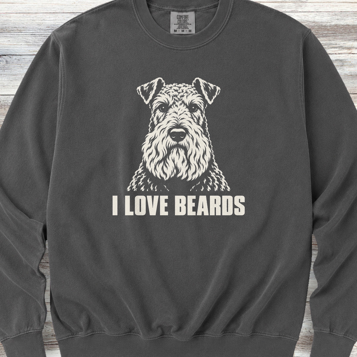Kerry Blue I Love Beards Sweatshirt - Pepper