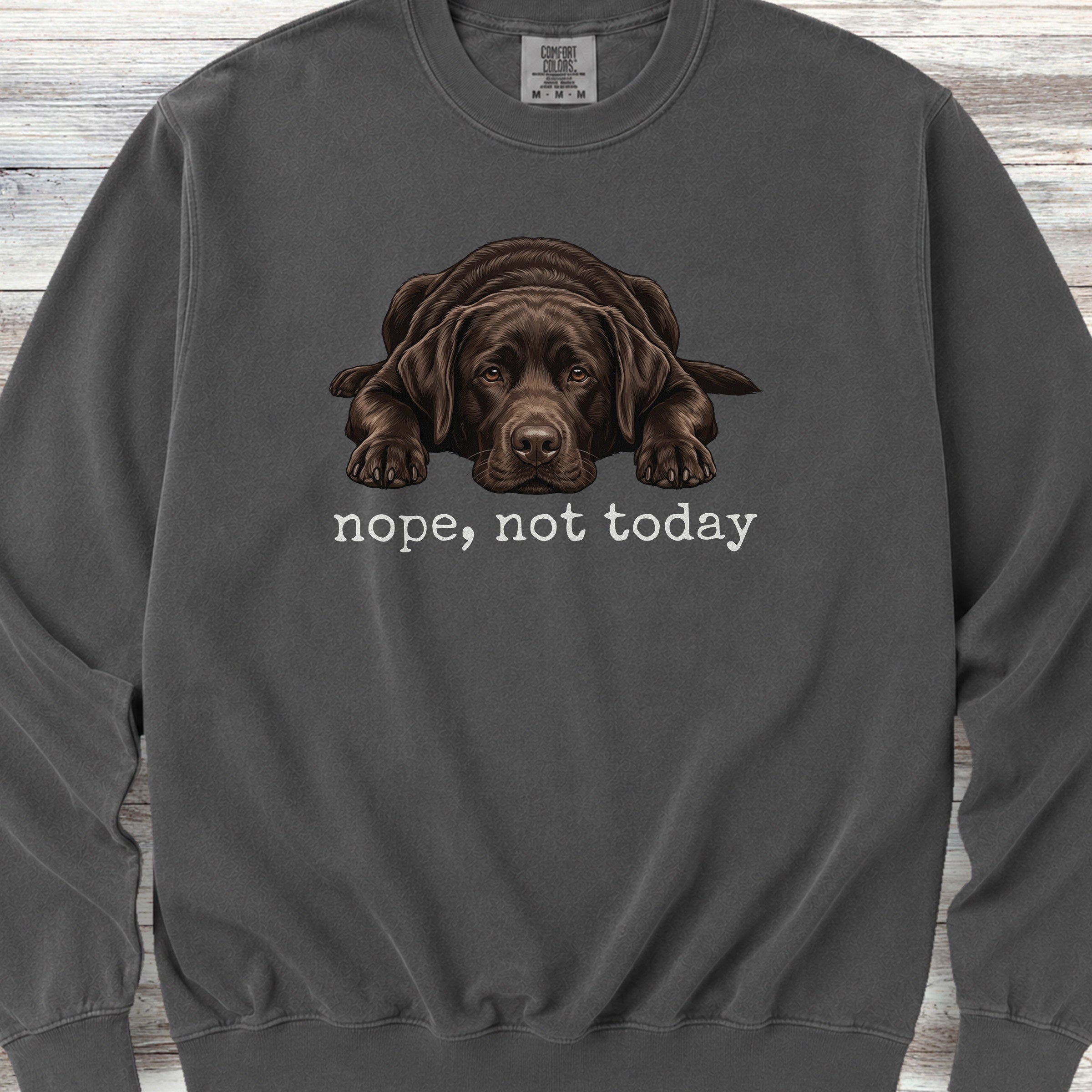 Labrador Retriever Chocolate Nope Sweatshirt - Pepper