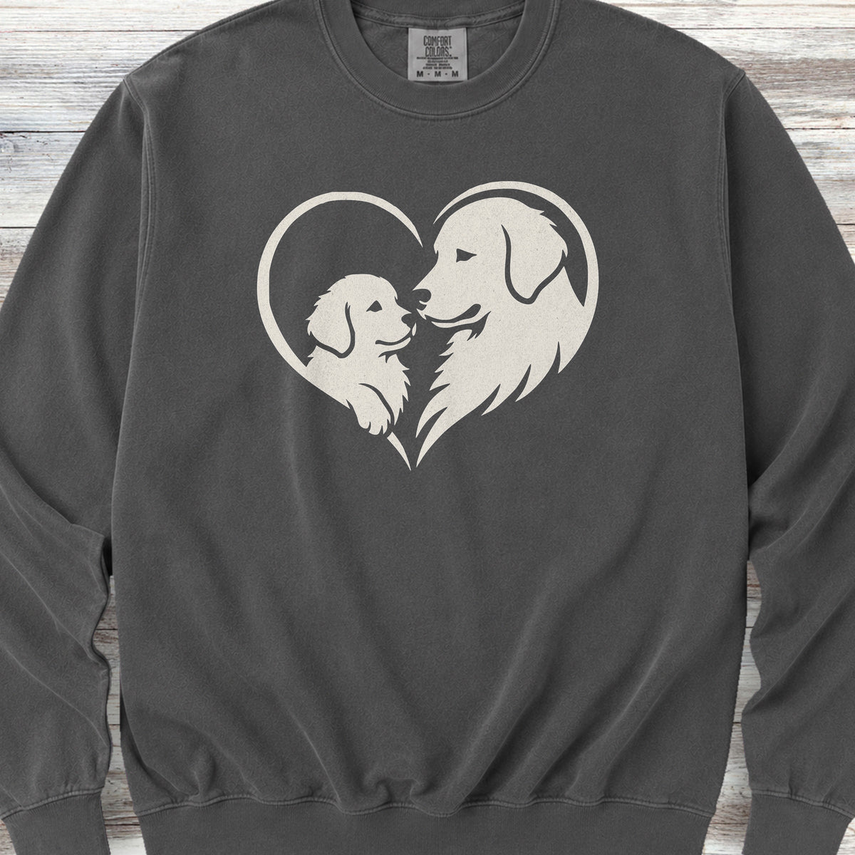 Golden Retriever Heart Bond Sweatshirt - Pepper