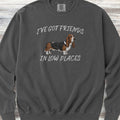 Basset Hound Low Places Sweatshirt - Pepper
