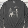 Pug Alien Encounter Sweatshirt - Pepper