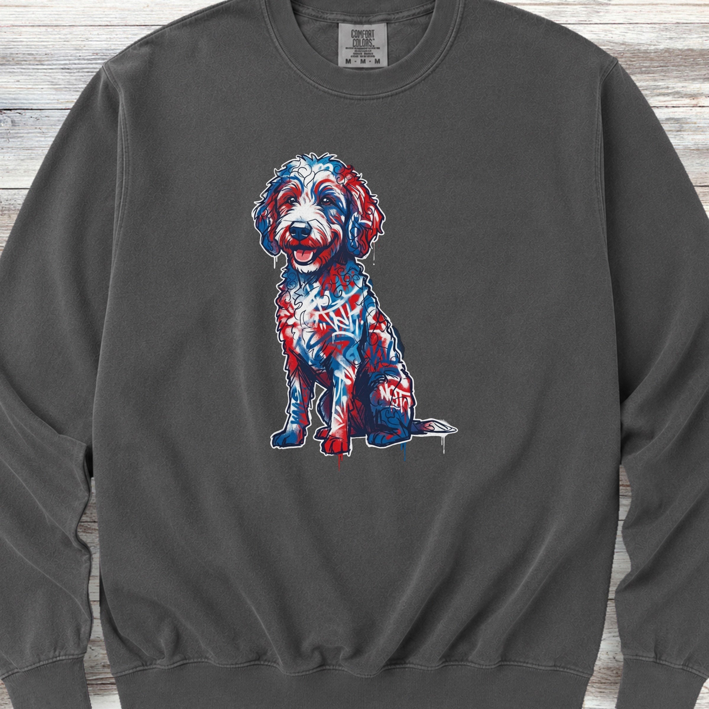 Doodle American Graffiti Art Sweatshirt - Pepper