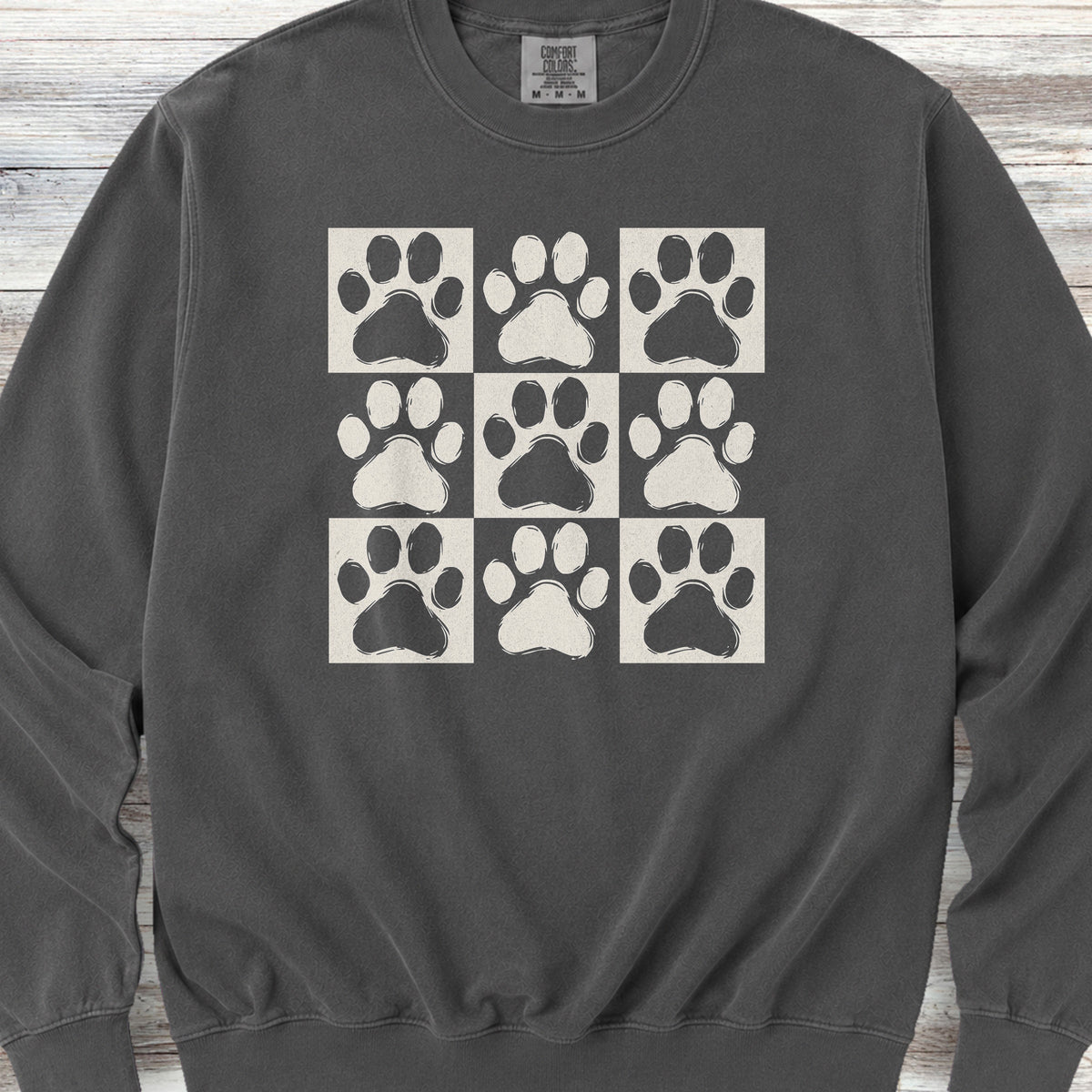 Paw Prints Sweatshirt - Pepper