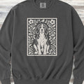Beagle Folk Art Floral Sweatshirt - Pepper