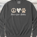 Shetland Sheepdog Peace Sweatshirt - Pepper