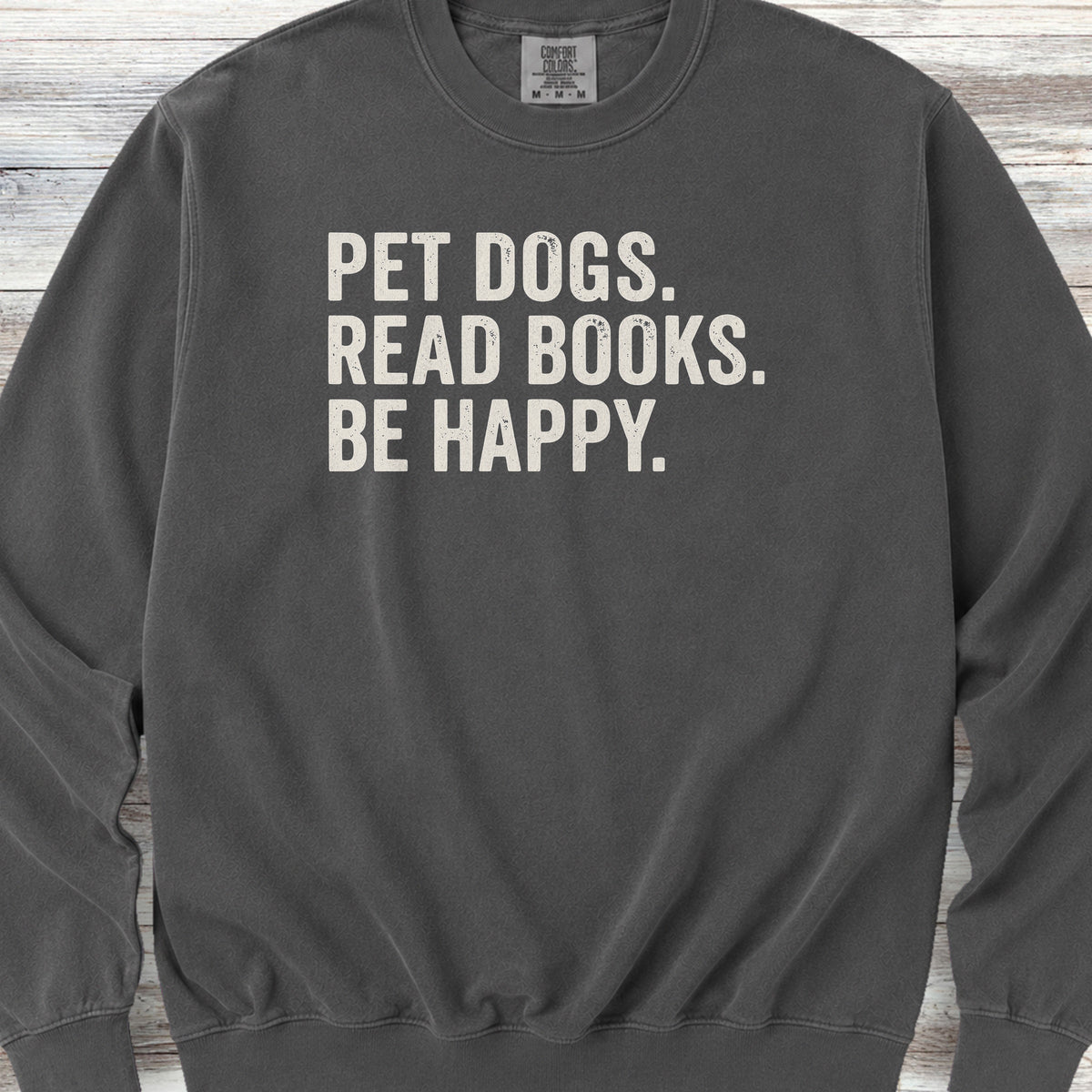 Dogs Books Happy Sweatshirt - Pepper