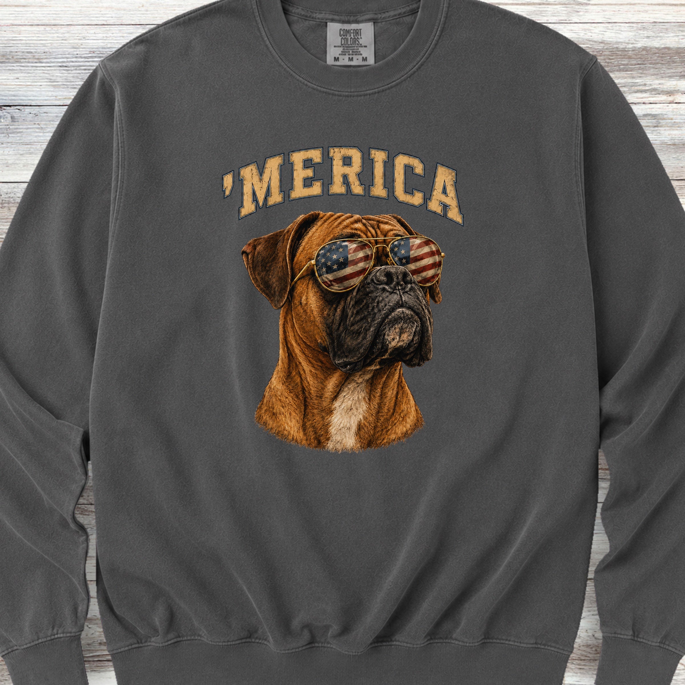 Boxer 'Merica Sweatshirt - Pepper