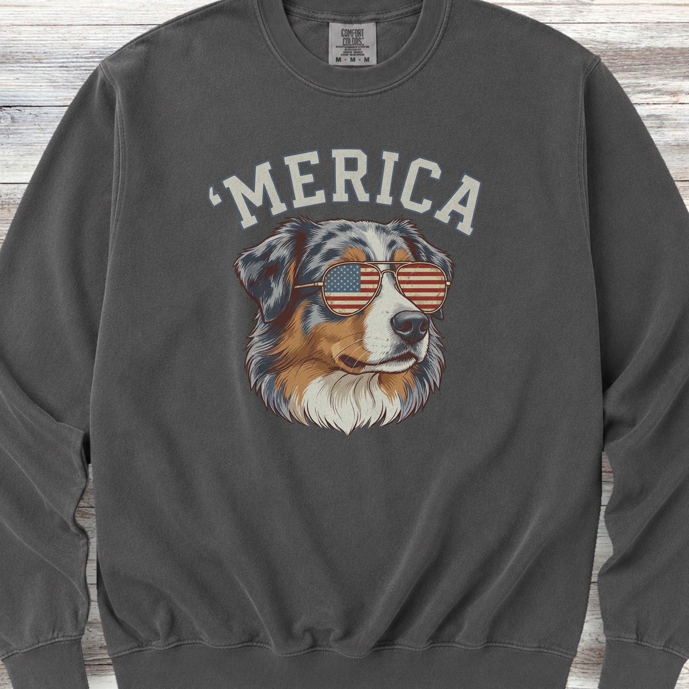 Australian Shepherd 'Merica Sweatshirt - Pepper
