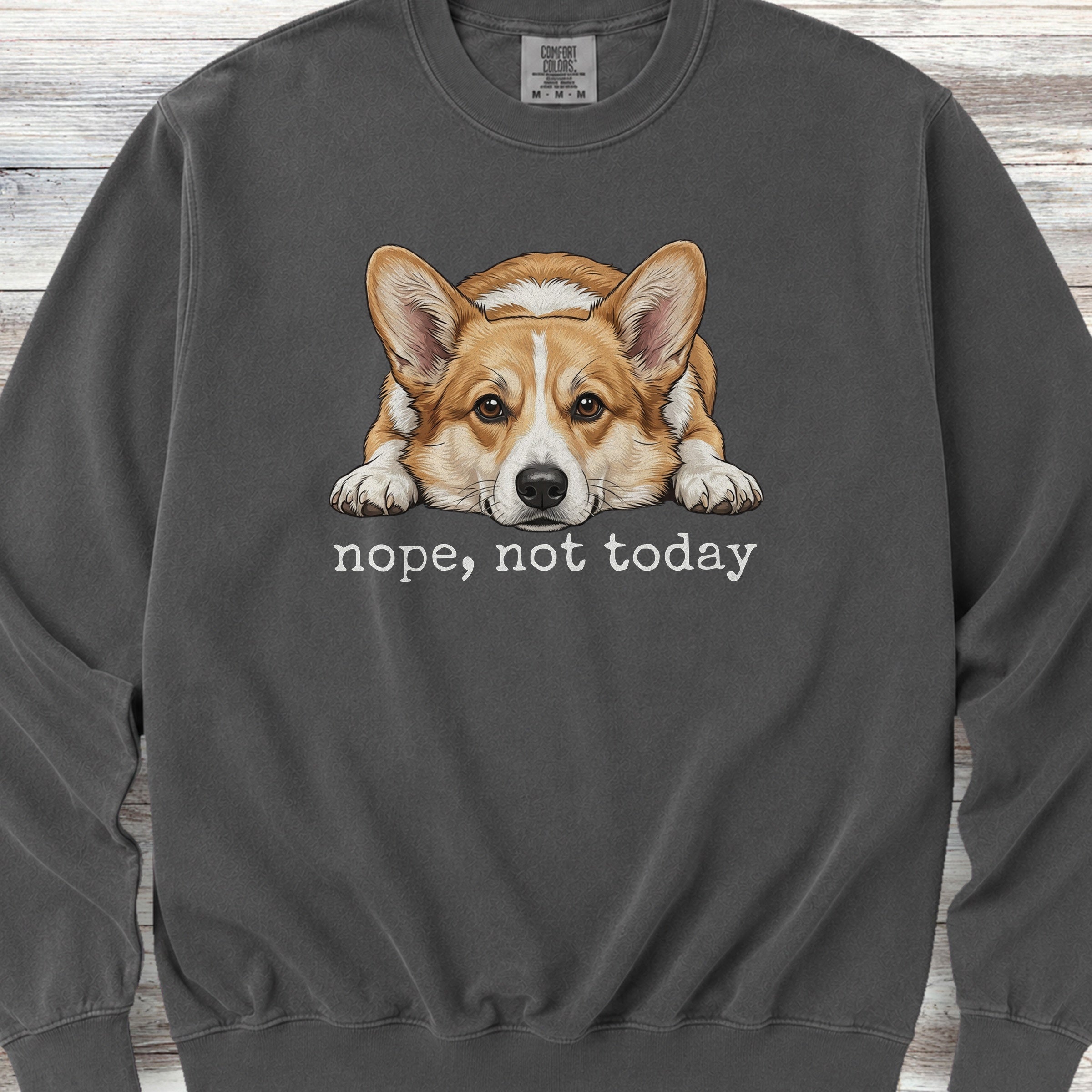 Corgi Nope Sweatshirt - Pepper