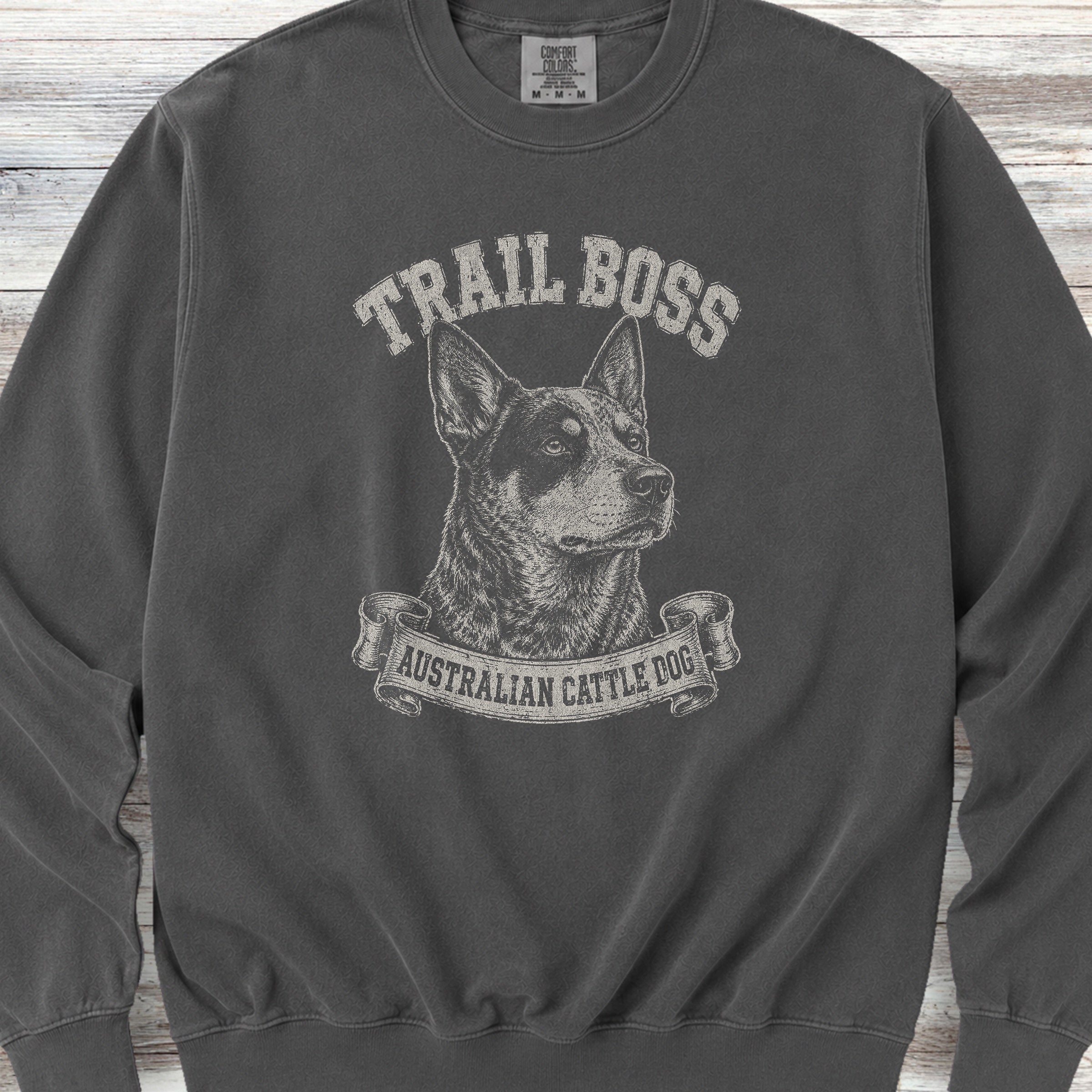 Australian Cattle Dog Trail Boss Sweatshirt - Pepper