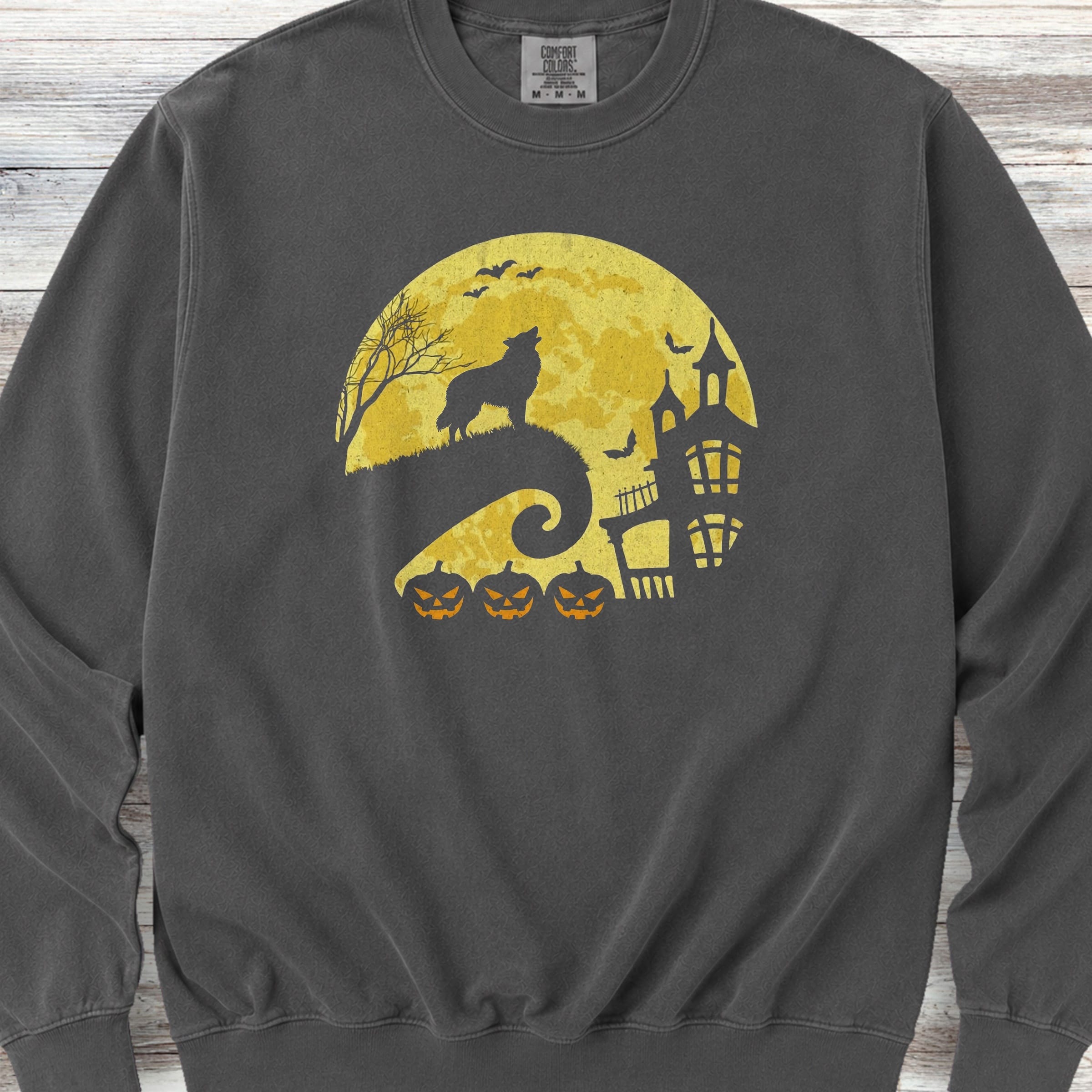 Belgian Tervuren Halloween Moon Sweatshirt - Pepper