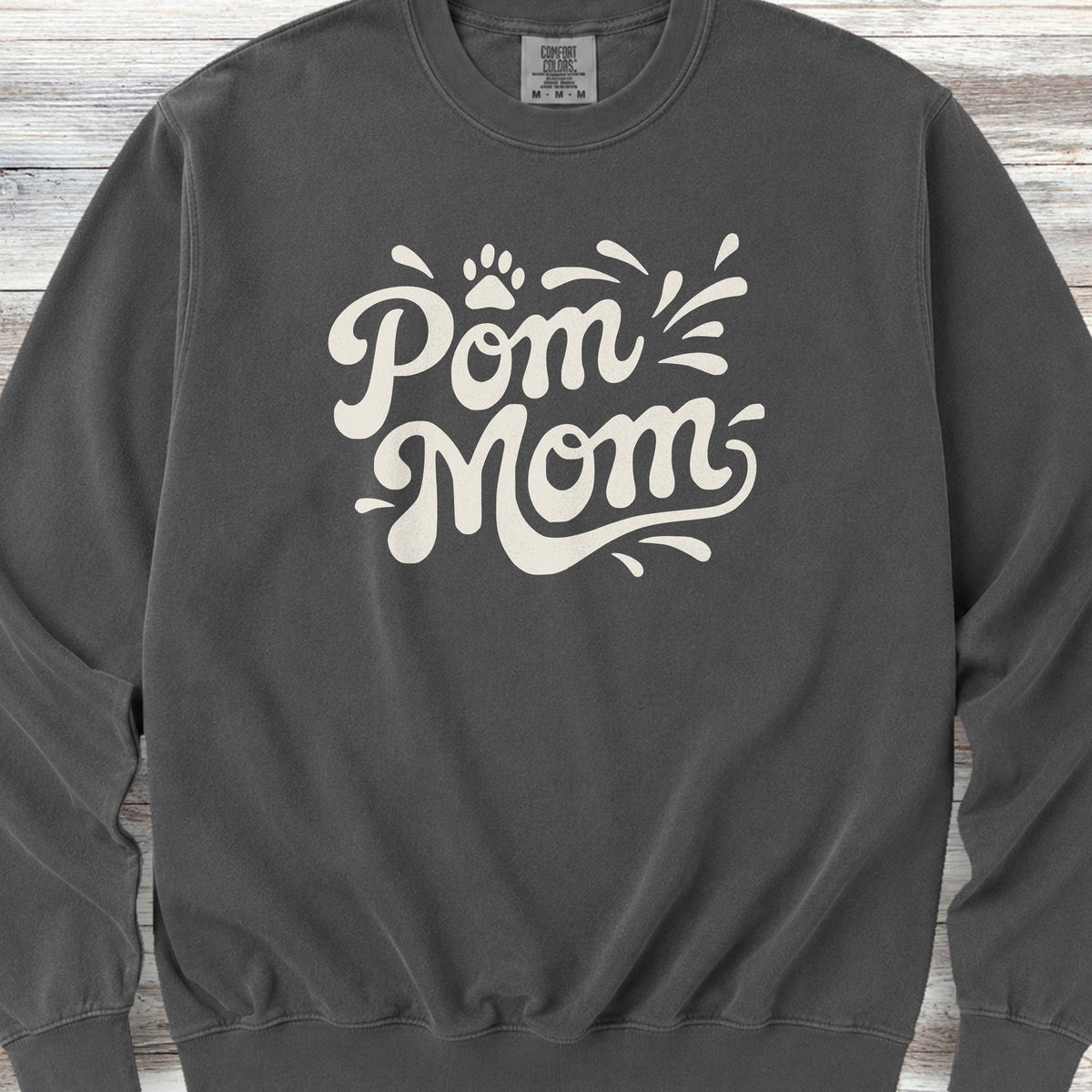 Pomeranian Groovy Mom Sweatshirt - Pepper