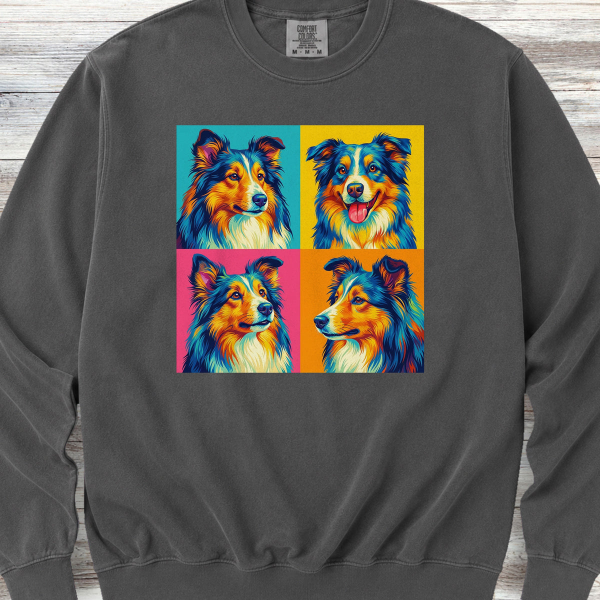 Shetland Sheepdog Pop Art Sweatshirt - Pepper