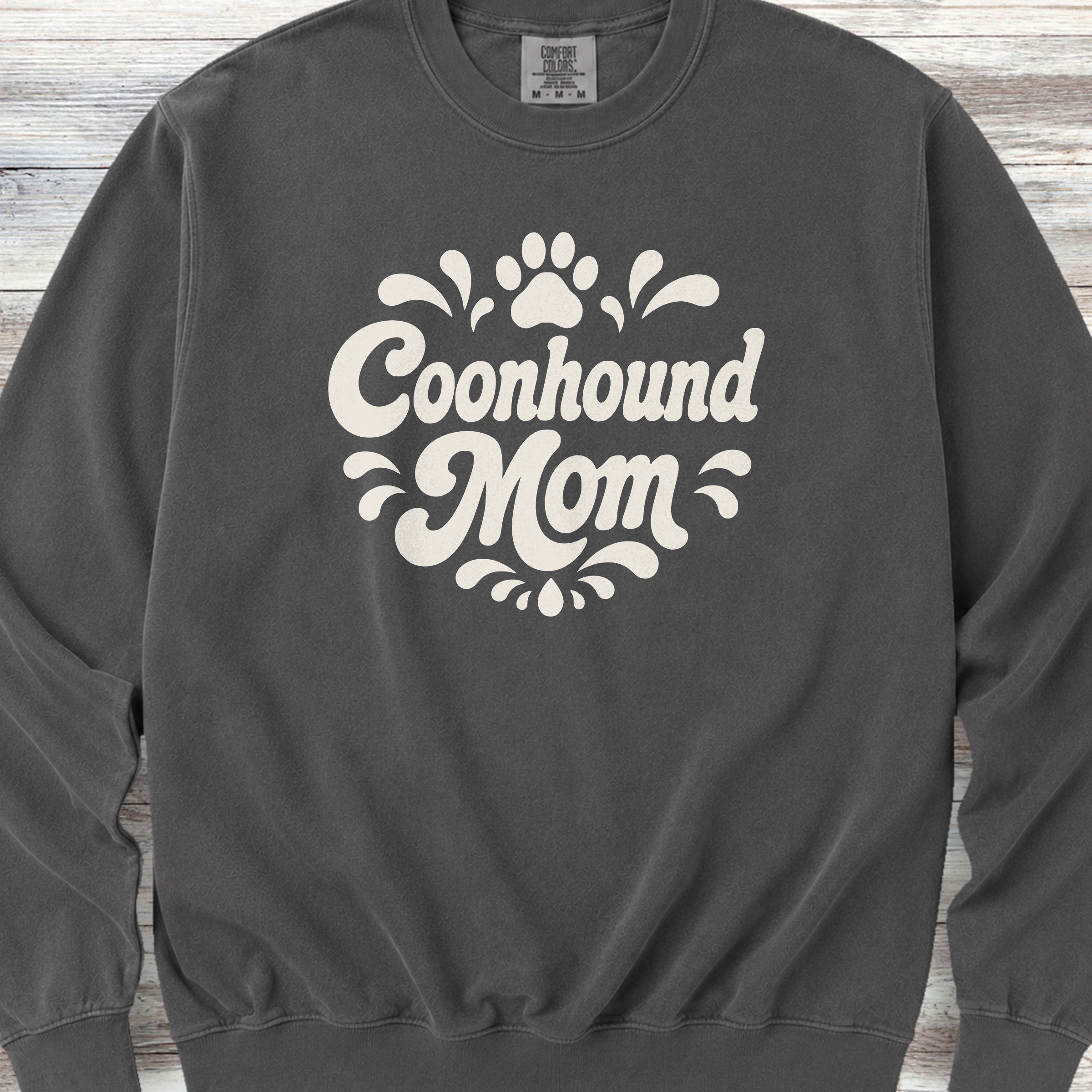 Coonhound Groovy Mom Sweatshirt - Pepper