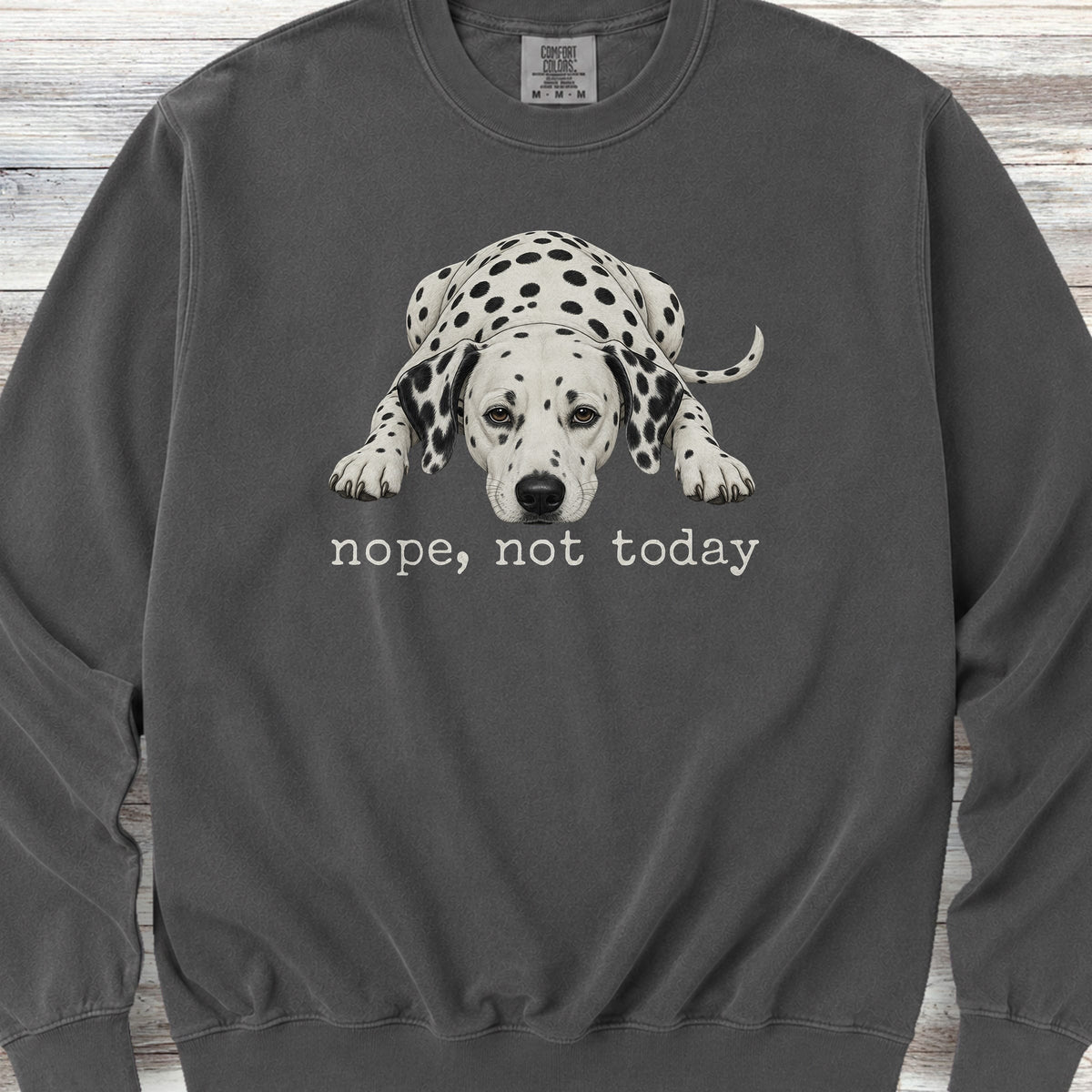Dalmatian Nope Sweatshirt - Pepper