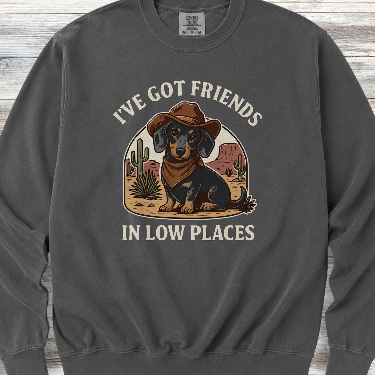 Dachshund Cowboy Friends Sweatshirt - Pepper