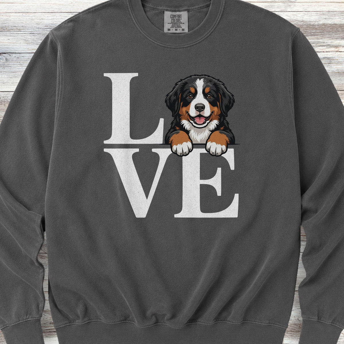 Bernese Mountain Dog Puppy Love Sweatshirt - Pepper