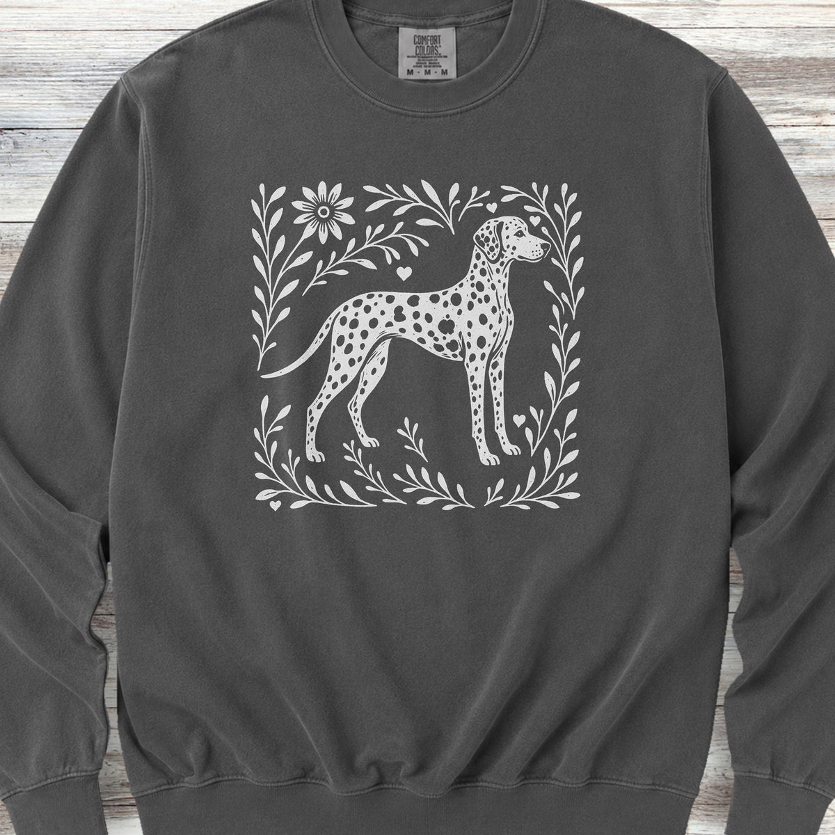 Dalmatian Linocut Sweatshirt - Pepper