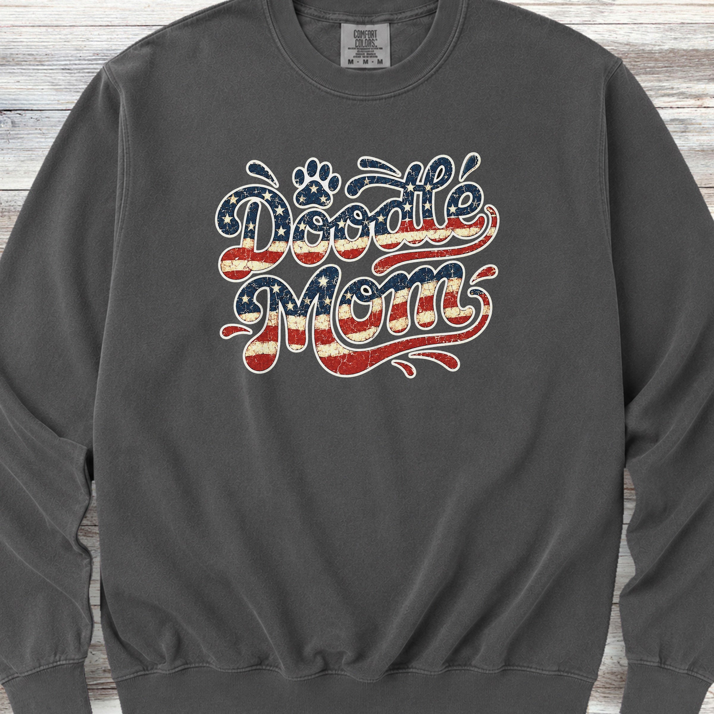 Doodle USA Mom Sweatshirt - Pepper