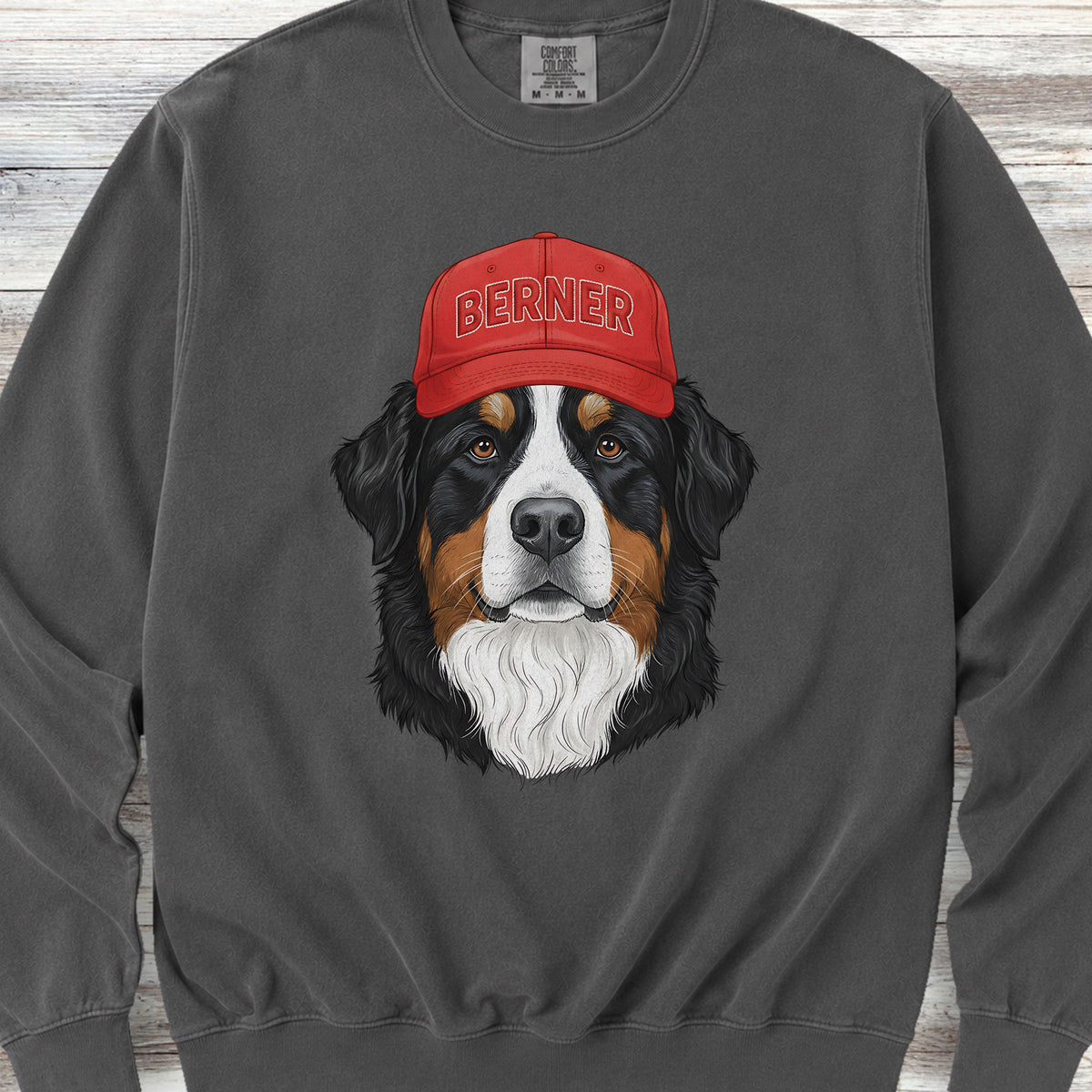Bernese Mountain Dog Berner Hat Sweatshirt - Pepper