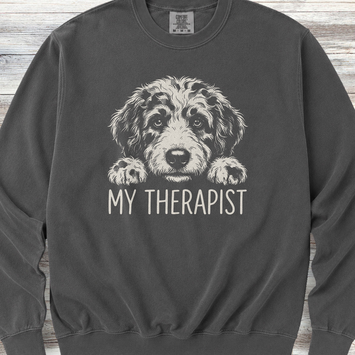 Aussiedoodle Therapist Sweatshirt - Pepper