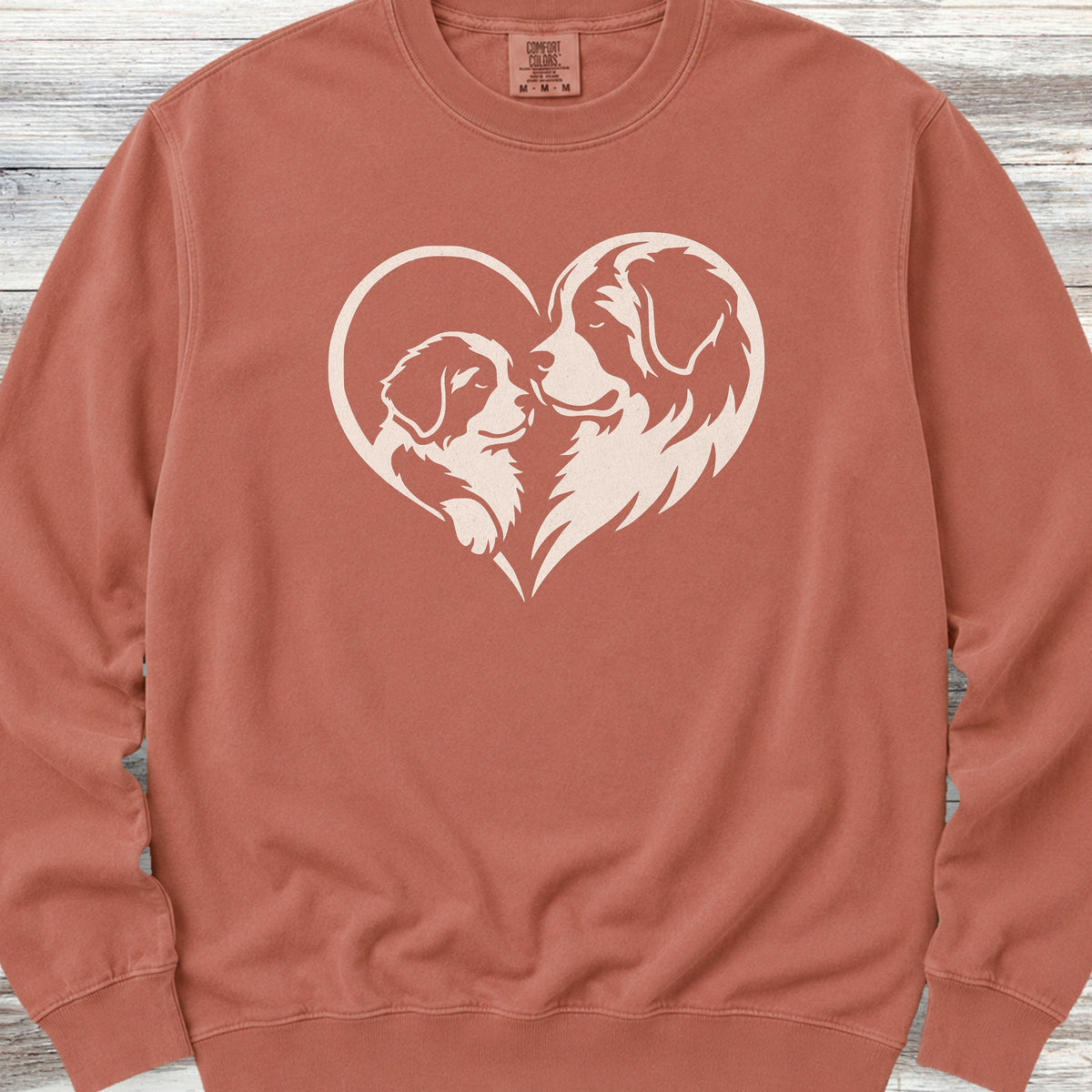 Saint Bernard Heart Bond Sweatshirt - Terracotta