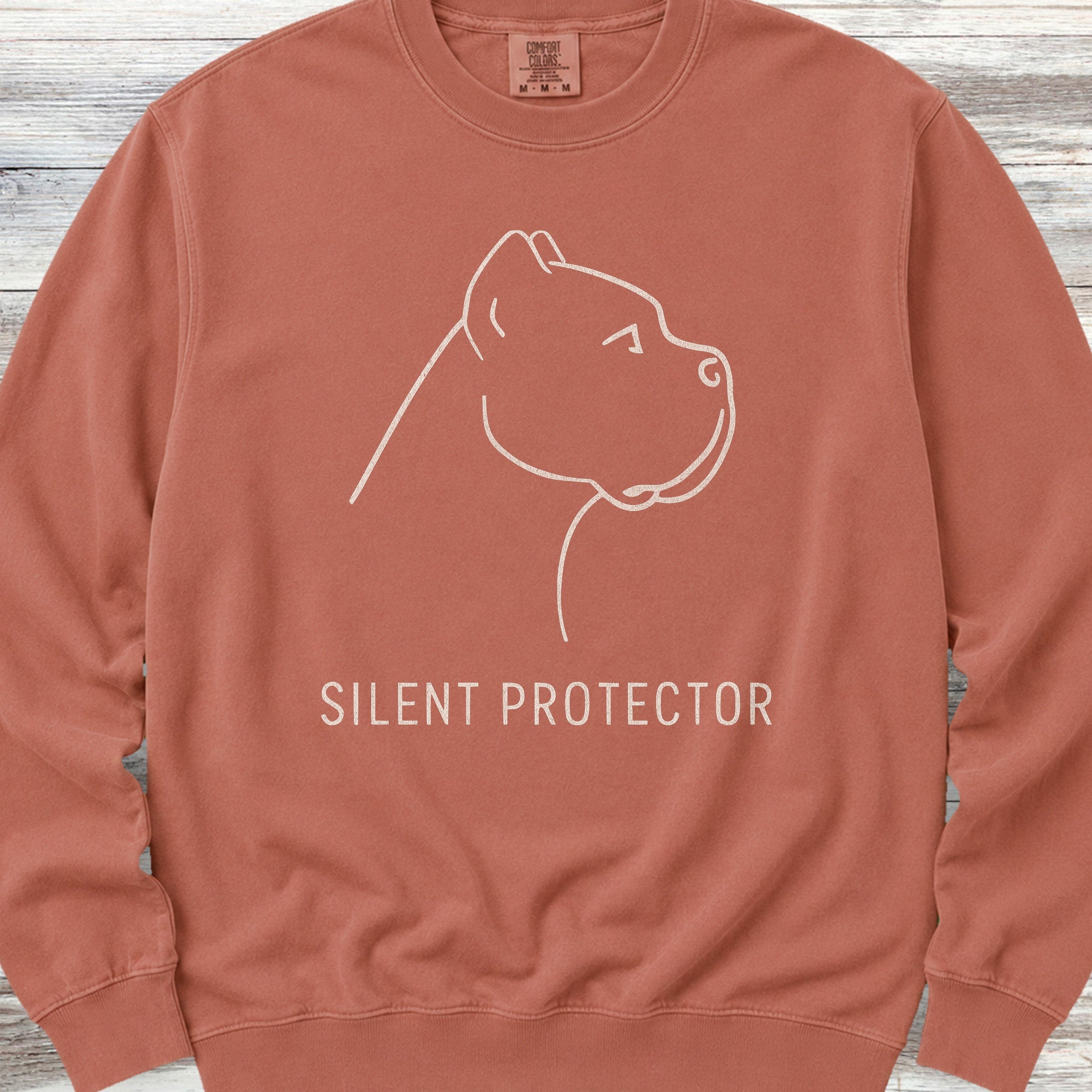 Cane Corso Silent Protector Sweatshirt - Terracotta
